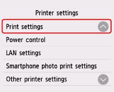 Canon : Inkjet Manuals : TS8800 series : Printing Network Settings.